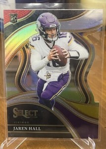 Jaren Hall 2023 Select Red & Yellow Die Cut #261 BYU Vikings RC Rookie