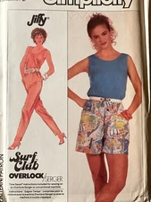 Uncut Size 8-14 Misses Jumpsuit & Romper Sewing Pattern, Simplicity 8021