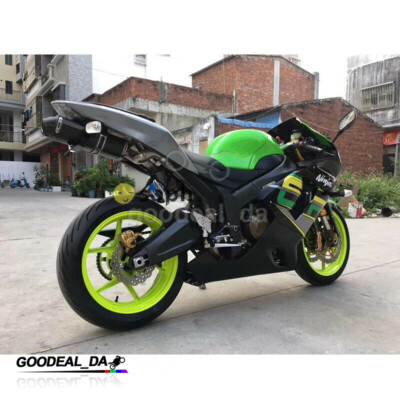 For Kawasaki Ninja ZX6R ZX636 2004-2008 Exhaust System Mid Pipe +