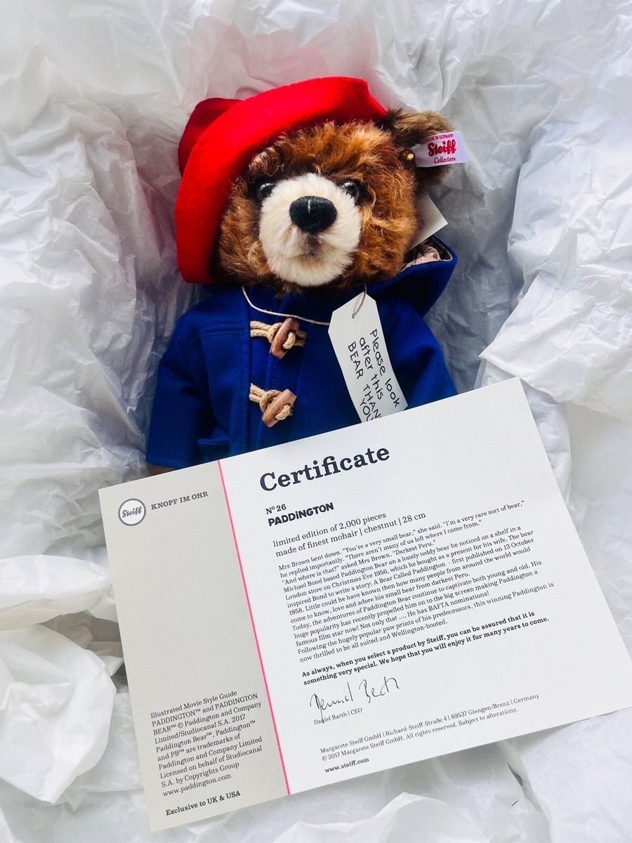 steiff パディントン 60th Anniversary Paddington Ornament - Steiff.com