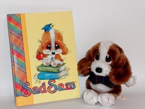 LOTTO SAD SAM & HONEY GIORDANO QUADERNO + PELUCHE VINTAGE