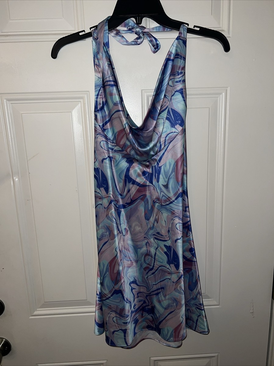 Cami Nyc Women's Purple/Pink Cowl-Neck Mini Slip Dress Size XS | eBay