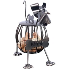 Metal Dog Treat or Wine Cork Holder "I Love My Dog" -Dog Lover/Wine Love -97529B