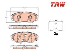 Brake pad set, disc brake TRW GDB2195 for Kia