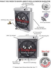 Ar Champion 2 Row Radiator W 16 Fan For 1954 - 1956 Ford Victoria V8 Engine Ar Champion 2 Row Radiator W 16 Fan For 1954 - 1956 Ford Victoria V8 Engine