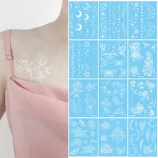 Body Art Arm Tattoo Sticker White Lace Floral Tattoo Stickers Face Stickers '