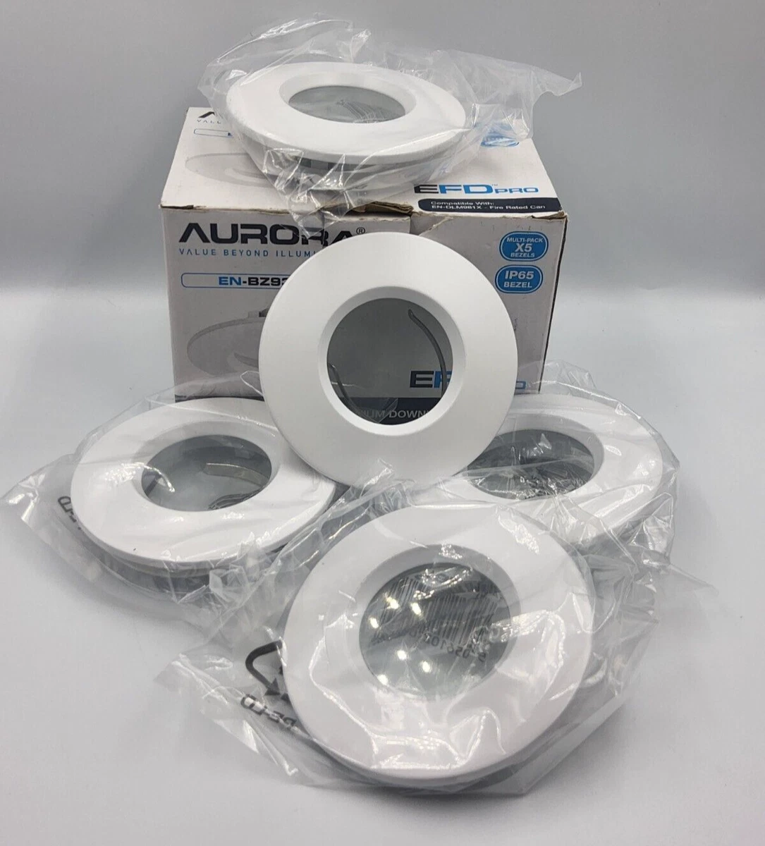 5X Aurora IP65 White Bezel EN BZ93W EFD PRO Fit EN DLM981X