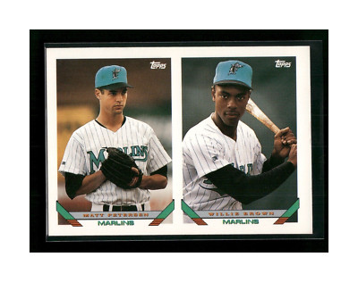 1993 Topps Florida Marlins Baseball Card #497 Matt Petersen/Willie Brown Rookie