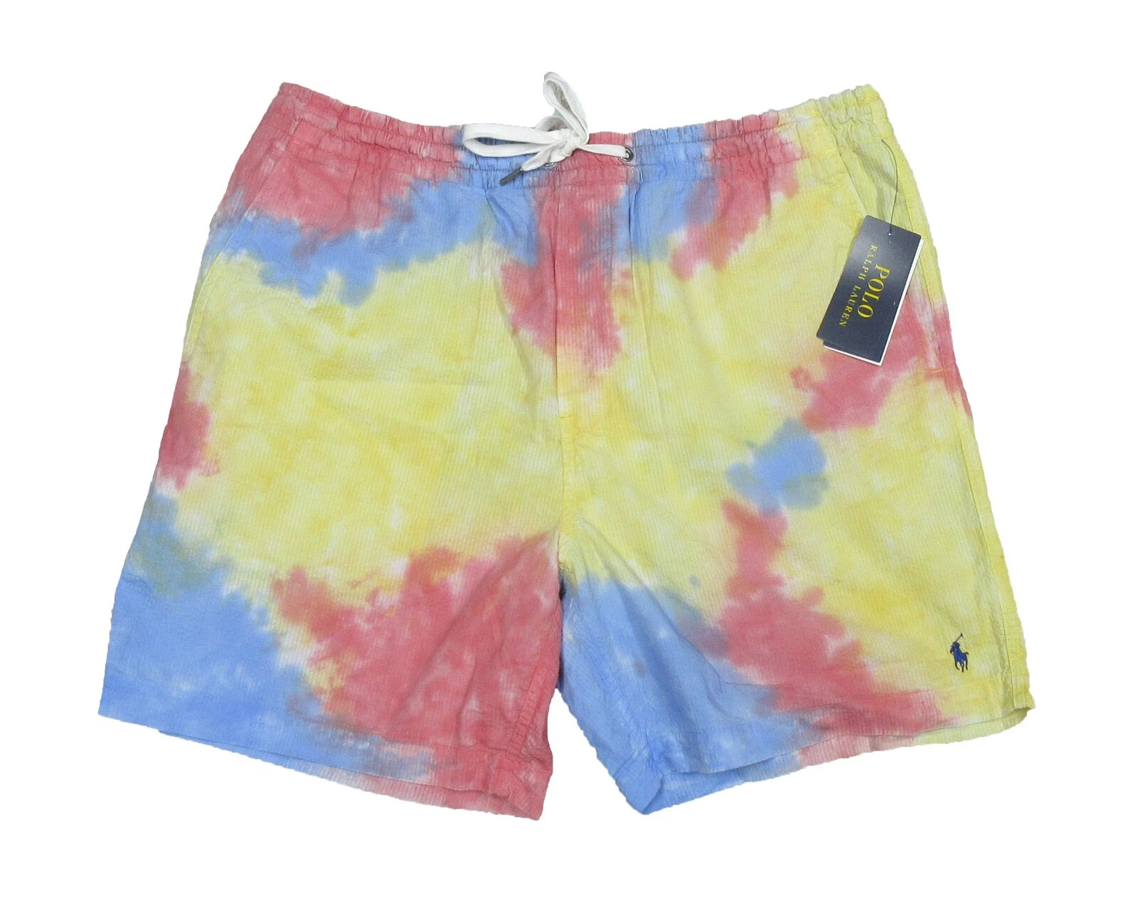 Polo Ralph Lauren Men's Multicolor Tie-Dye Seersucker 5.5" Swim Trunks