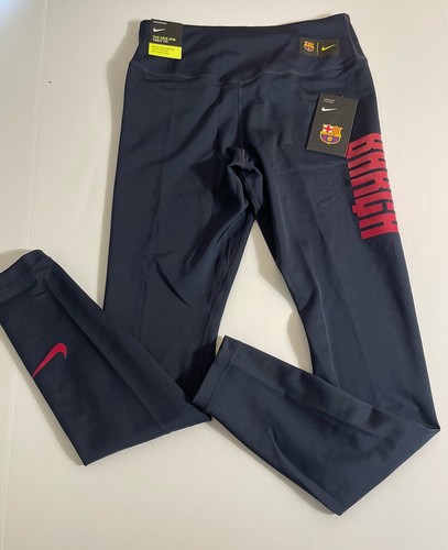 Nike Barcelona Football Club Women’s Gym Leggings Navy Size M New - Picture 8 of 13