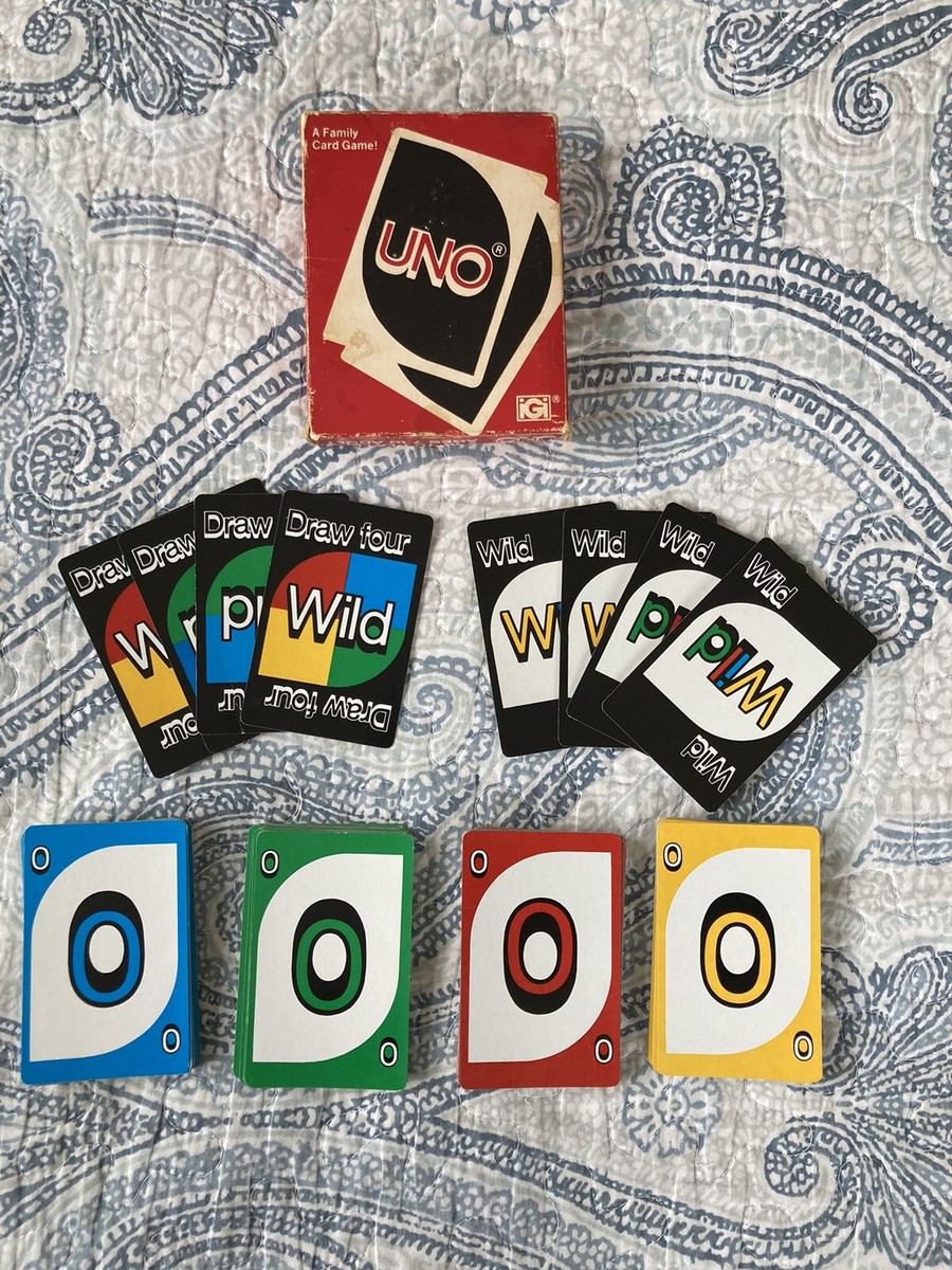 Vintage 1979 UNO Popular FAMILY FUN CARD GAME DECK Complete