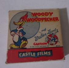 Vintage Castle Films 16mm Film - Woody Woodpecker - Woody Plays Santa Claus- 819