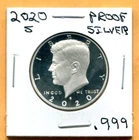 Gem 2020-S Proof Ultra-Cameo Silver (.999) Kennedy Half Dollar - Free Shipping