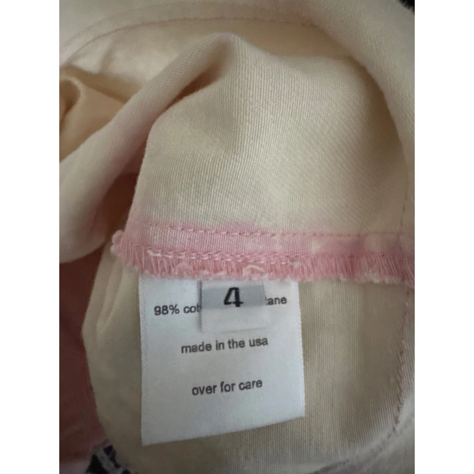 Women's Rachel Comey Yana Boxy Cotton Canvas Crop Top in Pink Ombre size 4 Boho - Image 4 of 4