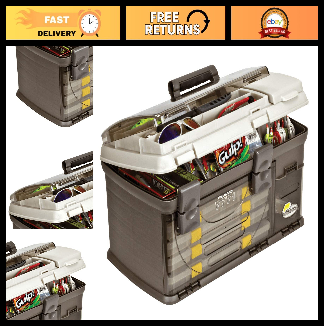 Premium Tackle Storage Box, Plano Guide Series Fishing Tackle System, Organizer