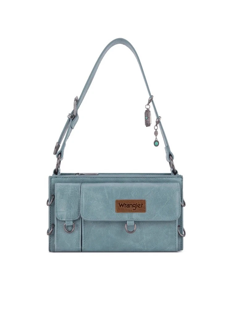 Montana West Faux Leather Exterior Blue Bags & Handbags for  display picture 1