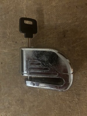 CHROME MOTORCYCLE DISC BRAKE LOCK WITH ONE KEY