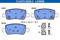 ATE 13.0470-5559.2 BremsbeläGe Satz Scheibenbremse FüR Hyundai Kia