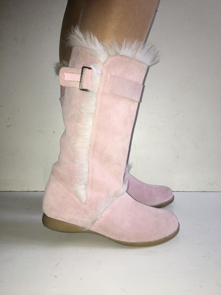 Women Karen Millen Boots Pink Suede 39
