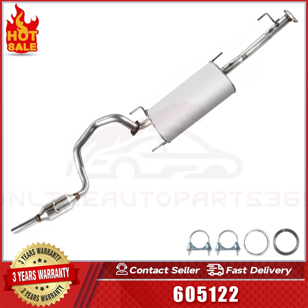 Stainless Steel Muffler Resonator Exhaust Kit fits 2005-2009 Toyota 4Runner 4.7L