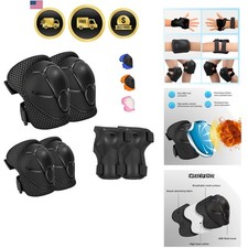 Kids Protective Gear Set - Knee Pads Elbow Pads with Wrist Guards for Ages 3-...