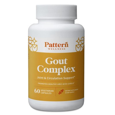Pattern Wellness Gout Complex   Uric Acid Cleanse, Joint & Circulation, 60ct