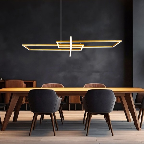 Pendelleuchte HäNgelampe HäNgeleuchte Wohnzimmerlampe Led Switch Dimmer H 150 Cm-image