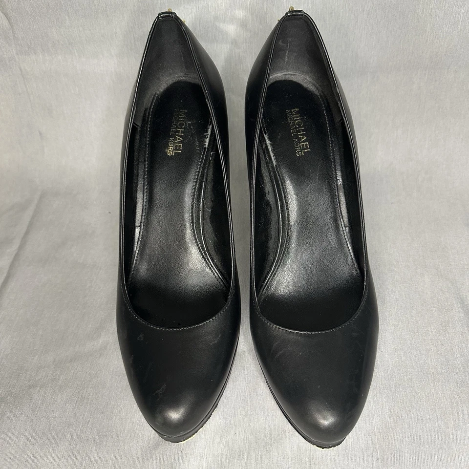 Michael Kors Women’s Black Stilettos Platforms Genuine Leather 7.5 - Image 2 of 4