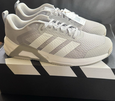 adidas Dropset Control TRA Gray White Training Sneakers Textile JR9291
