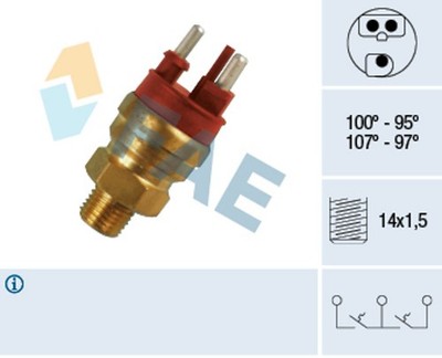 FAE Thermoschalter Temperaturschalter Kühlerlüfter 38120 für MERCEDES 190 W124