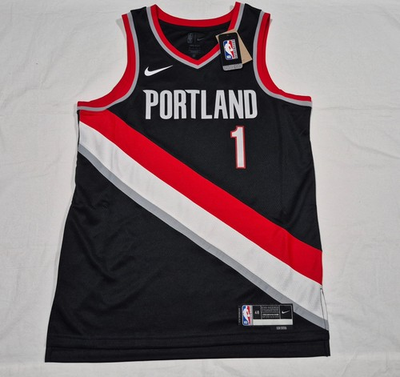 #ad Nike Mens Portland Trail Blazers Simons Swingman Jersey DN2020 015 $39.99