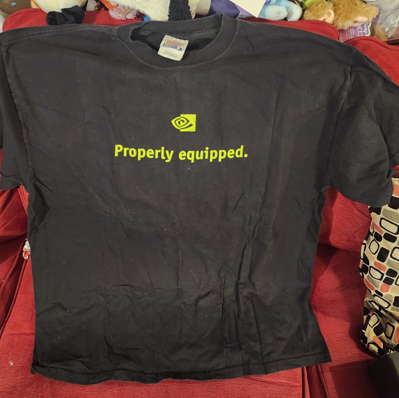 Camisa Negra Promoción Videojuego Faries Nvidia De Colección 2003 Talla XL