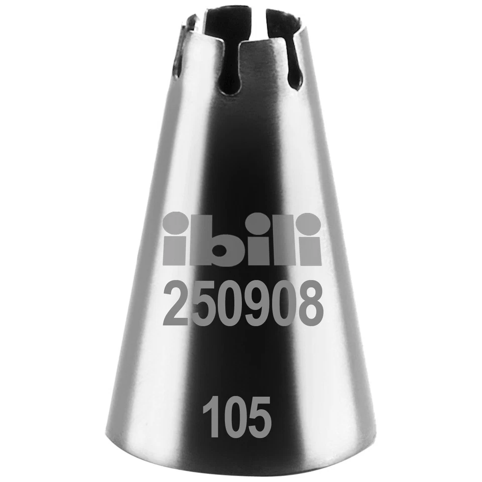 [250908] IBILI Douille de Pâtisserie Forme de Coquille/Corde 8 mm Inox - Photo 1/1