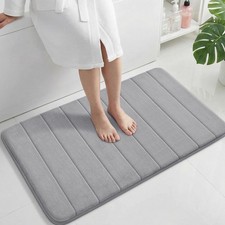 Yimobra Large Bath Mat 36"x24", Super Soft Quick Dry Memory 36" X 24", Grey