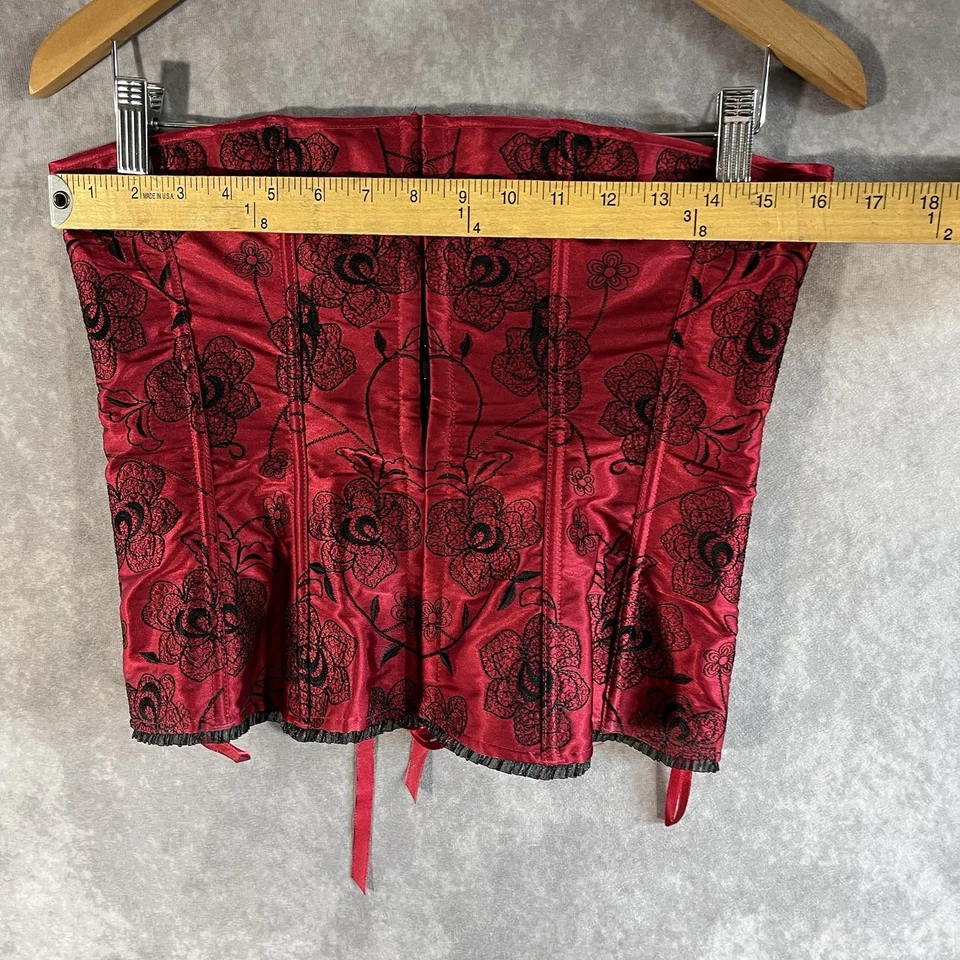 Винтажный женский корсет Fredericks Of Hollywood 34 красный бюстье без бретелек - Изображение 4 из 4