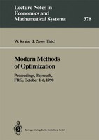 Werner Krabs (U. A.) | Modern Methods Of Optimization | Taschenbuch | Englisch