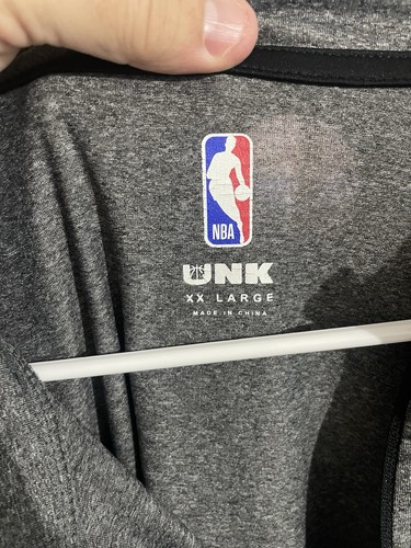 New Orleans Pelicans NBA Quarter Zip Long Sleeve Shirt Gray Polyester XXL Good - Picture 5 of 10