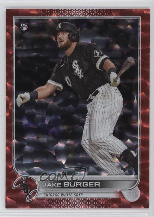 2022 Topps Series 1 Red Foil 64/199 Jake Burger #186 Rookie RC w5p
