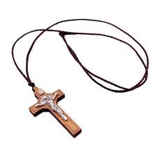 Religious Catholic Small Crosses Necklace Pendants Jewelry Rope Chain