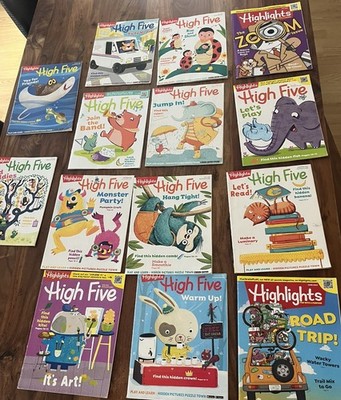 Highlights High Five Children s Magazines Lot Of 14 : 2020, 2021,2022,2023, 2026