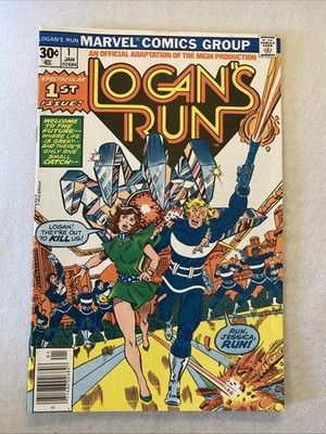 Logan's Run #1 Marvel Comics 1977 George Perez Exc Condition