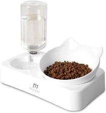 Cat Bowls, Pet Food Bowls, 15  Tilted Cat Bowl for Indoor Cats,
