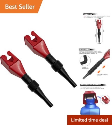 Lightweight Automotive Fuel Funnel - Retractable, Spill-Free Oil Change Tool