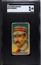 1888 Goodwin Champions (N162) Ed  Andrews Old Judge Gypsy Queen SGC 1