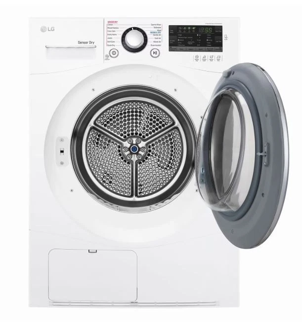 Secadora inteligente eléctrica sin ventilación LG DLEC888W 24" 14 programas 4,2 pies cúbicos blanca Foto 2 de 4