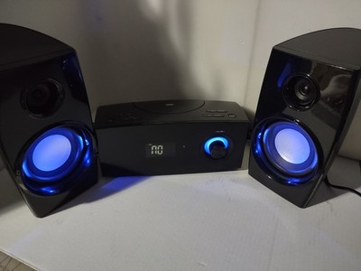 Blackweb Bluetooth Stereo System AM•FM Radio + CD Player+ 2 Speakers | eBay