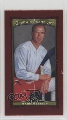 2013 Goodwin Champions Mini Red Foil Magician 4/13 Mark Messier #138 HOF 0a6