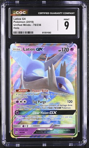 Latios-GX graded CGC 9 for sale on eBay