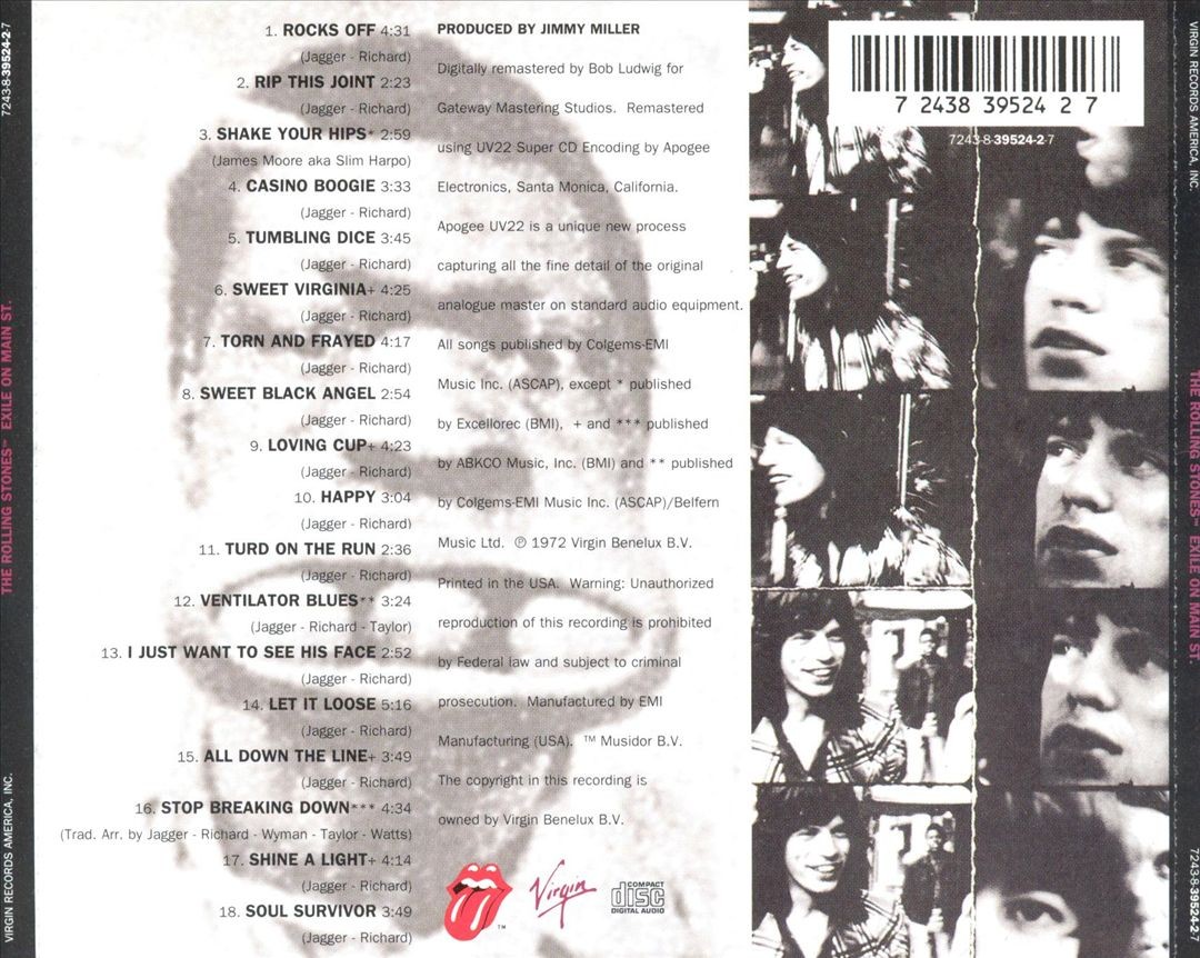 rolling stones exile .. (RARE2点セット送料込み) The Rolling Stones Exile On Main Street - SHM-CD Japanese