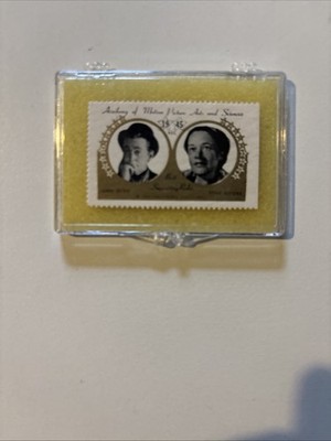 Anne Revere James Dunn Movie Film Star 1947 Hollywood Sticker Stamp